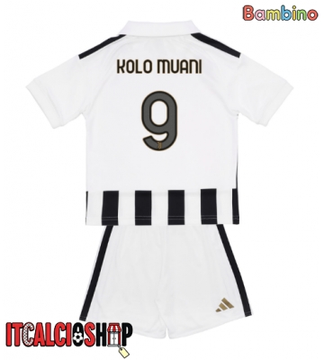 Juventus Randal Kolo Muani #9 Prima Maglia Bambino 2026-27 Manica Corta (+ Pantaloni corti)